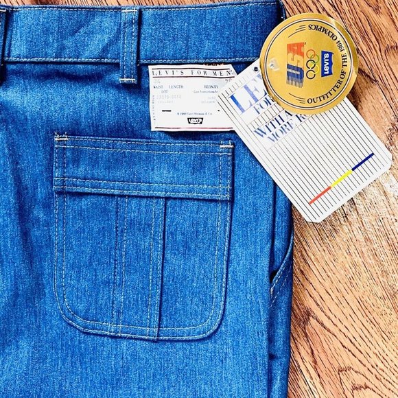 RARE! Levi's Men's Vintage Jean Shorts 1983 Oympics sz 34 Y2K Retro - Picture 10 of 10